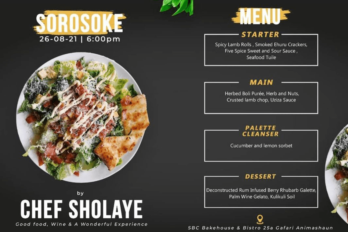 Sorosoke event flyer