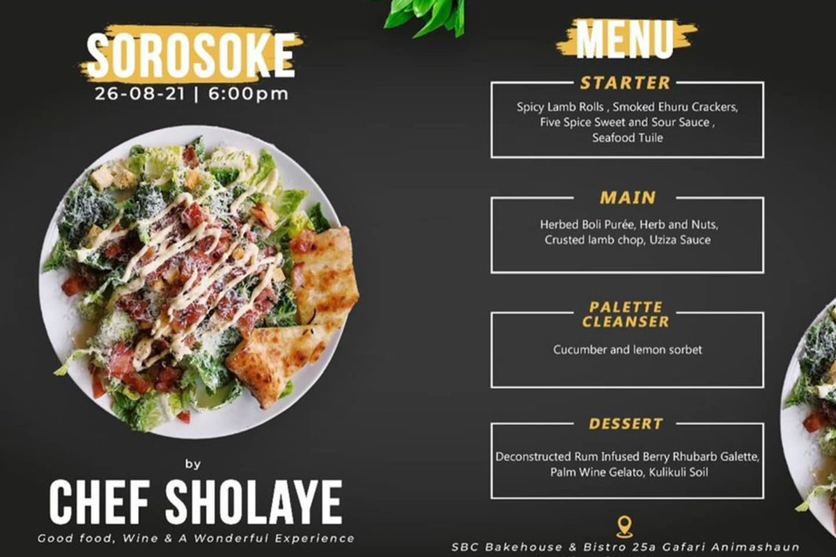 Sorosoke event flyer